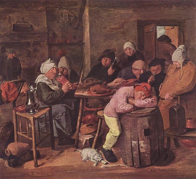 Adriaen Brouwer Das Schlachtfest